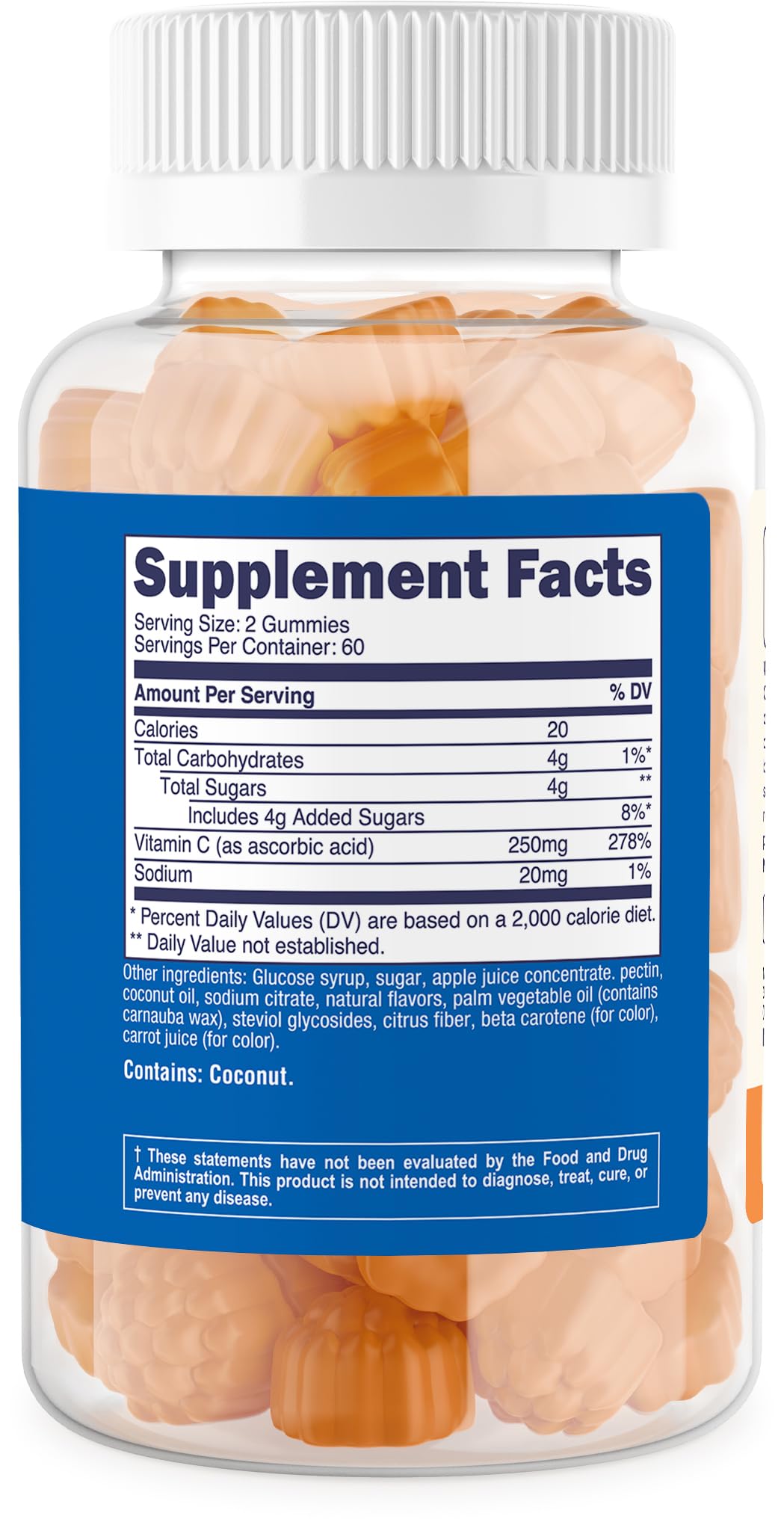 Nutricost Kids Vitamin C Gummies (250mg) - 120 Gummies, 60 Servings - Gluten Free