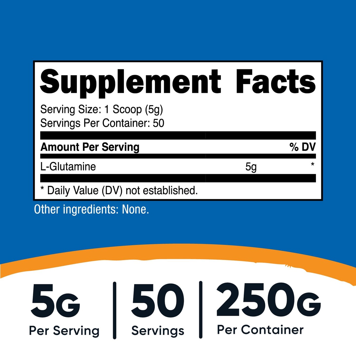 Nutricost L-Glutamine Powder 250 Grams – 50 Servings, Vegan & Gluten Free
