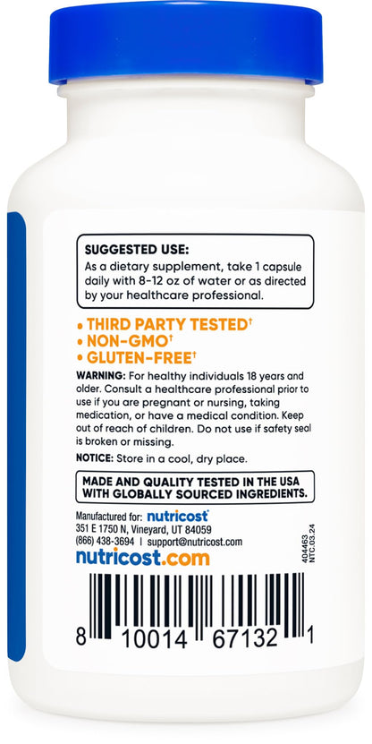 Nutricost L-Serine 500mg – 120 Vegetarian Capsules, Non-GMO, Gluten Free