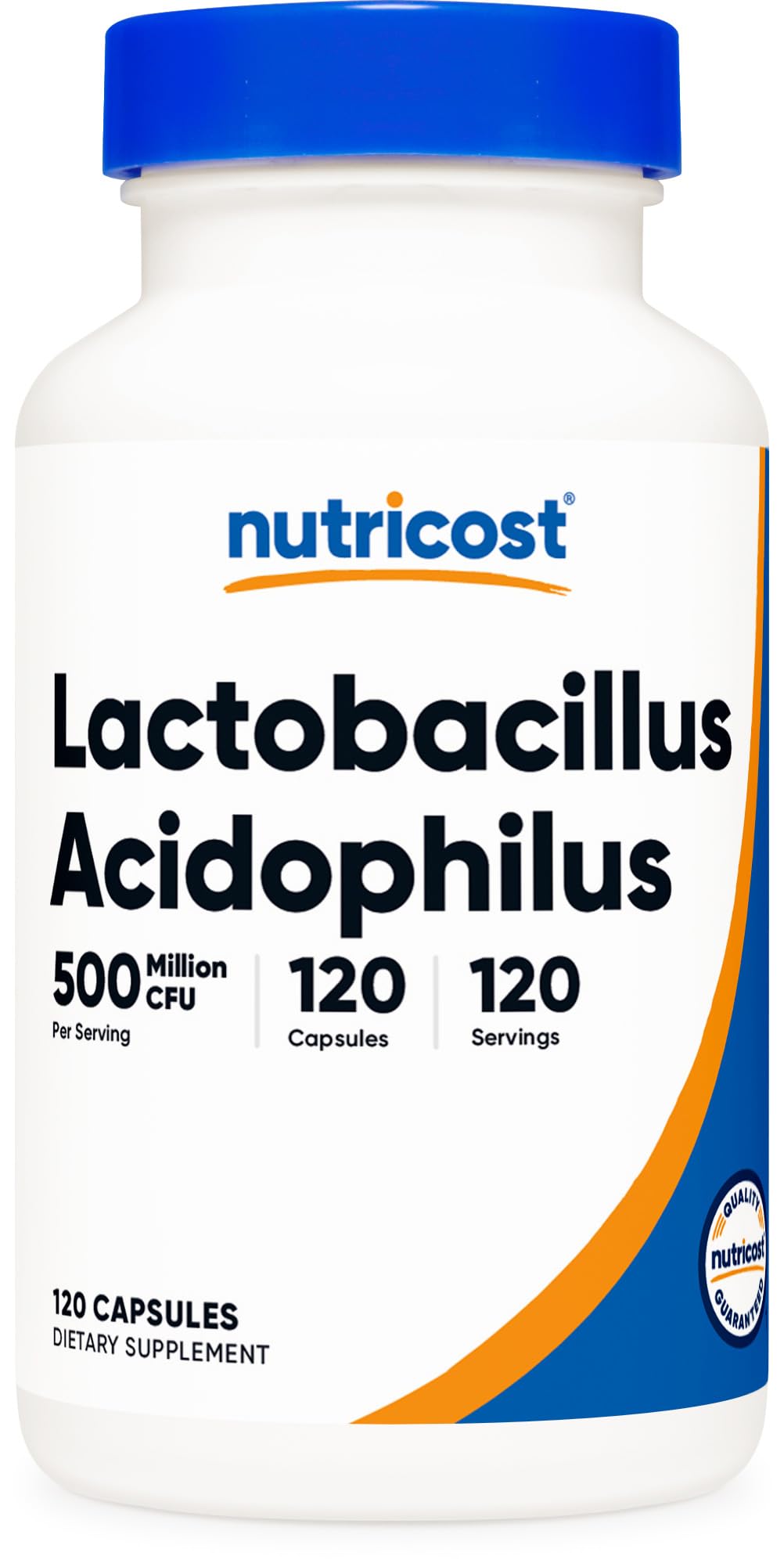 Nutricost Lactobacillus Acidophilus 500 Million CFU – 120 Capsules