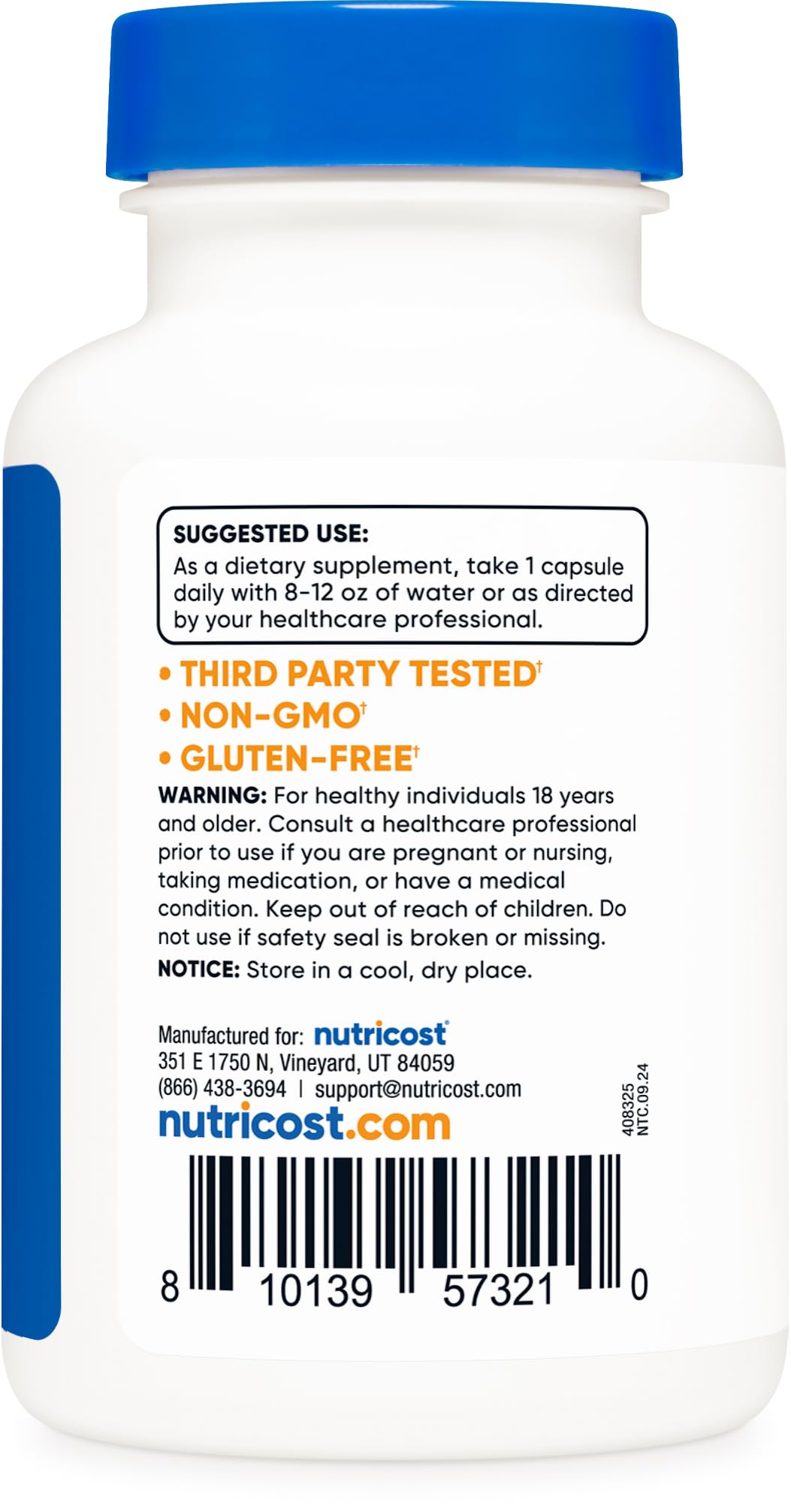 Nutricost Lumbrokinase Capsules 150 mg (120 Capsules) - Gluten-Free, Vegan, GMO-Free