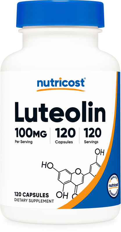 Nutricost Luteolin 100mg – 120 Capsules | Vegetarian, Non-GMO, Gluten Free