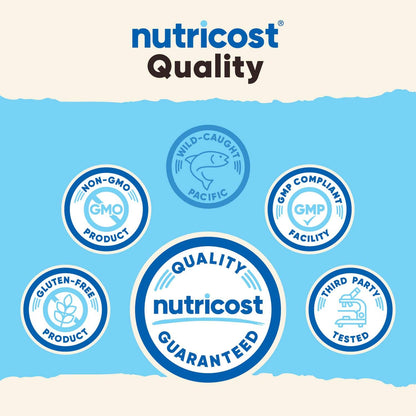 Nutricost Marine Collagen Chocolate Flavor - 30 Servings | Wild-Caught Pacific Cod