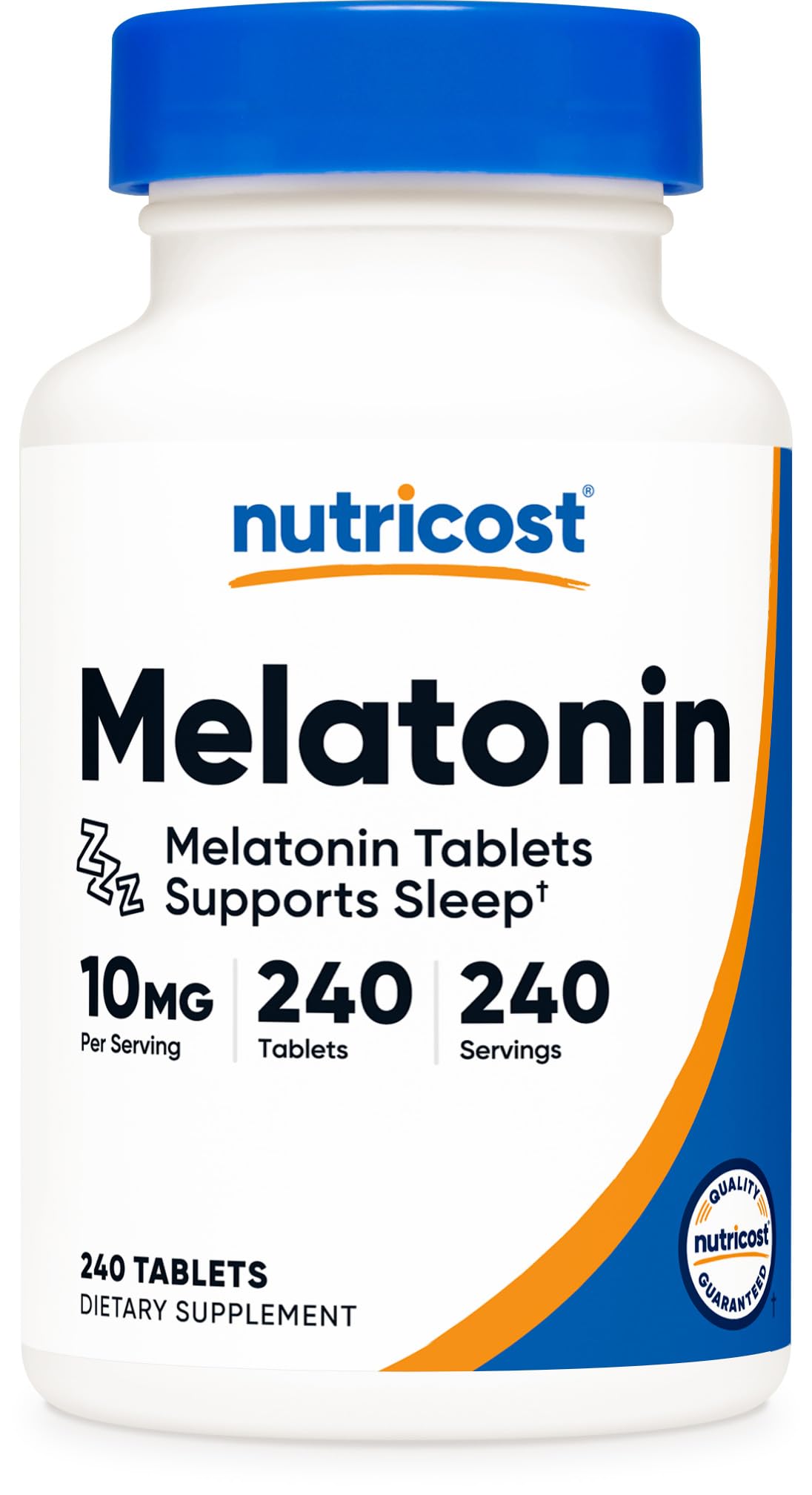 Nutricost Melatonin 10mg – 240 Tablets | Non-GMO, Gluten Free