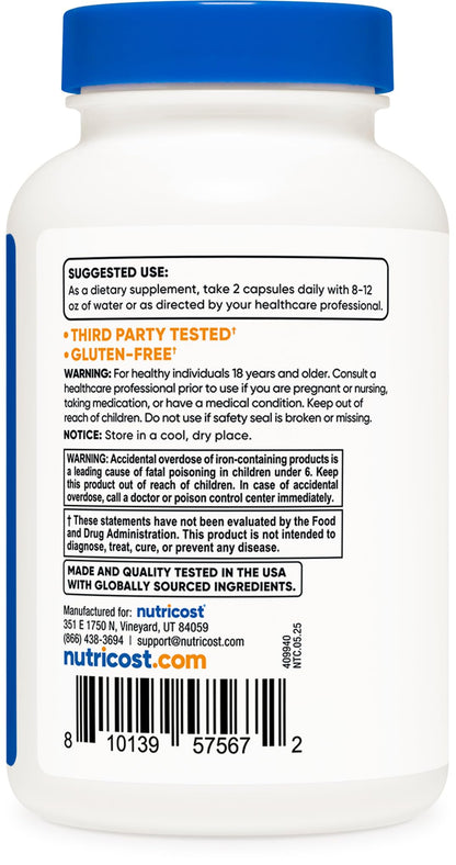 Nutricost Methylated Multivitamin – 120 Capsules, 60 Servings | 23 Vitamins & Minerals