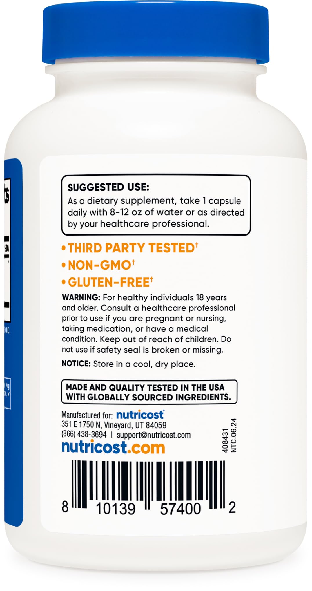 Nutricost Milk Thistle 1000mg - 120 Veg Capsules | 4:1 Extract, Vegan, Non-GMO, Gluten Free