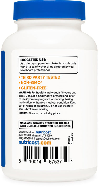 Nutricost Milk Thistle 1,000mg Equivalent - 240 Capsules | 4:1 Extract, Vegan, Non-GMO & Gluten Free