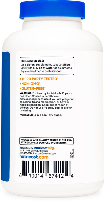 Nutricost MSM Tablets 2000mg per Serving – 120 Servings, 240 Tablets | Non-GMO & Gluten Free