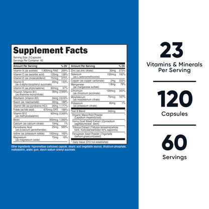Nutricost Multivitamin for Men - 120 Capsules | Men's Health Vitamins