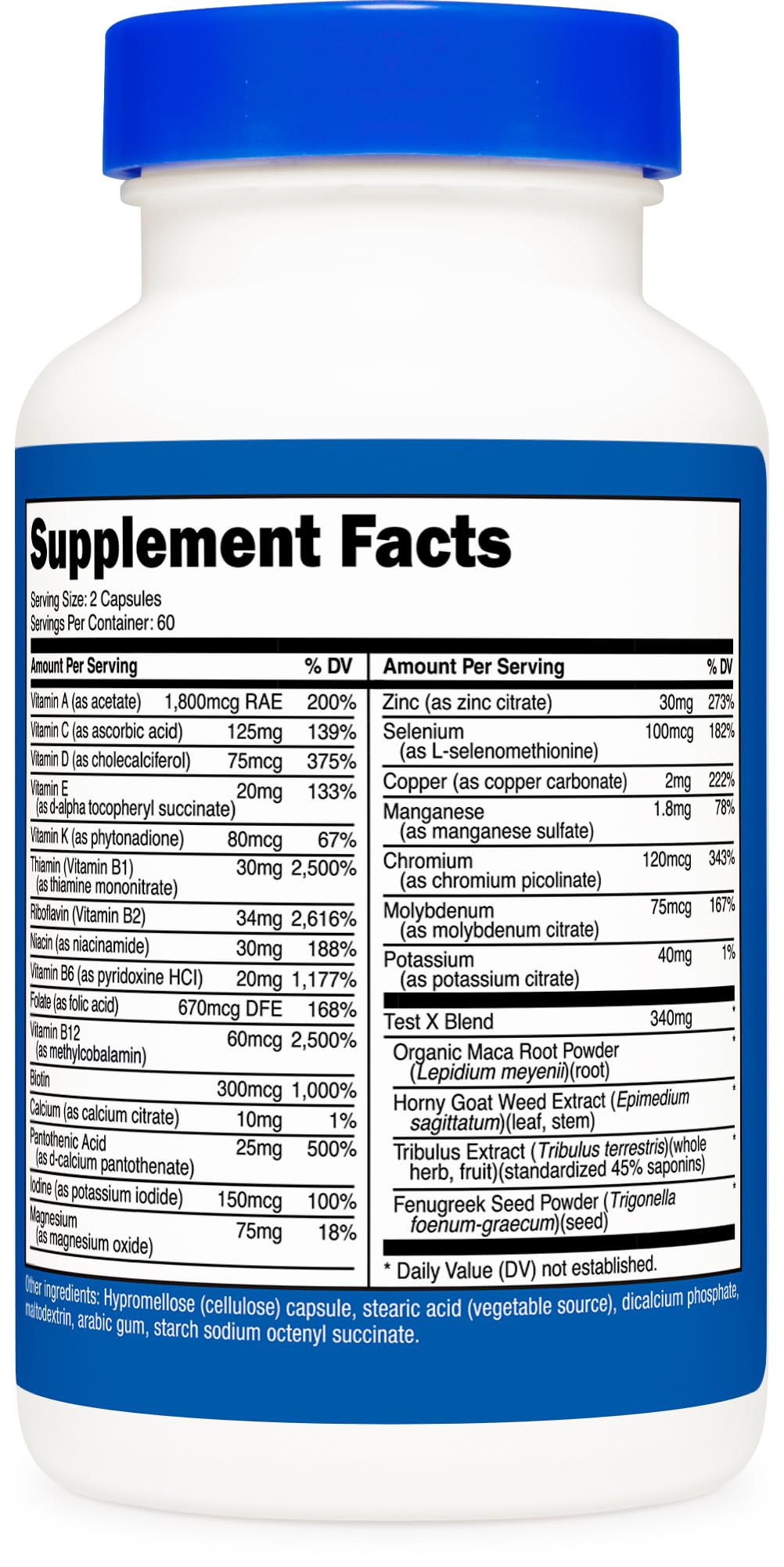 Nutricost Multivitamin for Men - 120 Capsules | Men's Health Vitamins