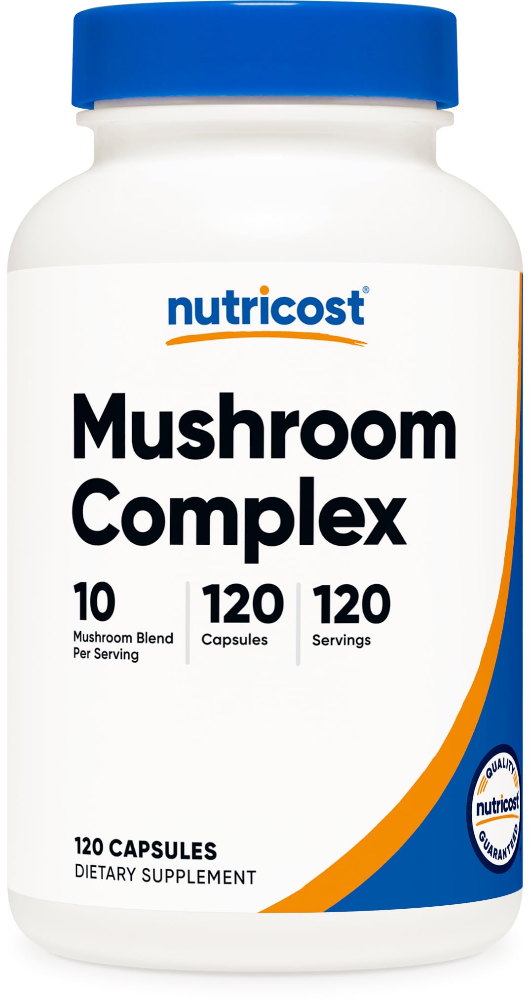 Nutricost Mushroom Complex Supplement | 120 Capsules | 10-Mushroom Blend | Non-GMO & Gluten Free