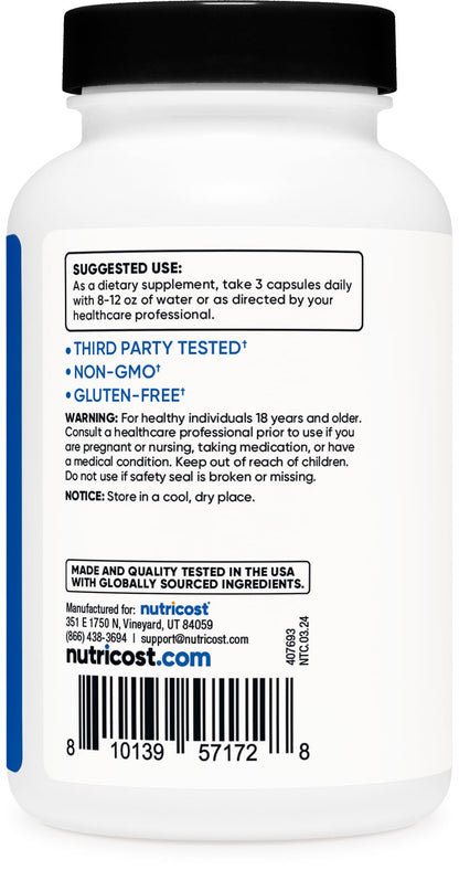 Nutricost myHMB Capsules 1,500MG - 120 Caps | Performance Line