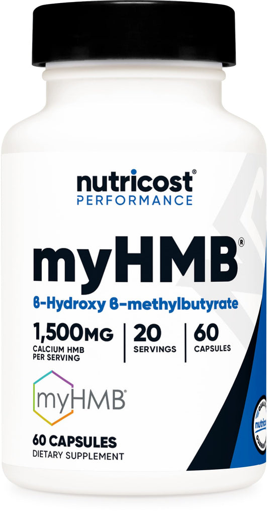 Nutricost myHMB Capsules 1,500MG Calcium HMB Monohydrate – 60/120 Capsules BritishVita | Premium UK Vitamins & Wellness Supplements