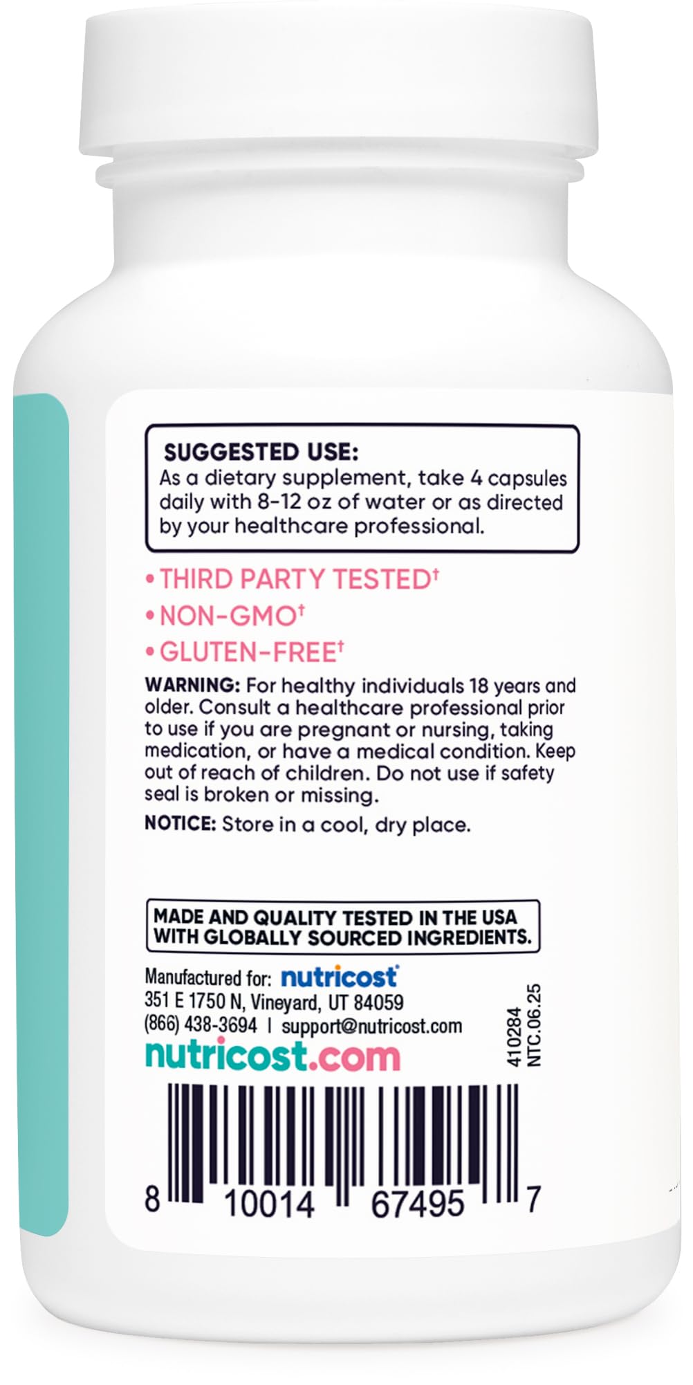 Nutricost Myo Inositol & D-Chiro Inositol 2000mg – 120 Veggie Capsules for Women