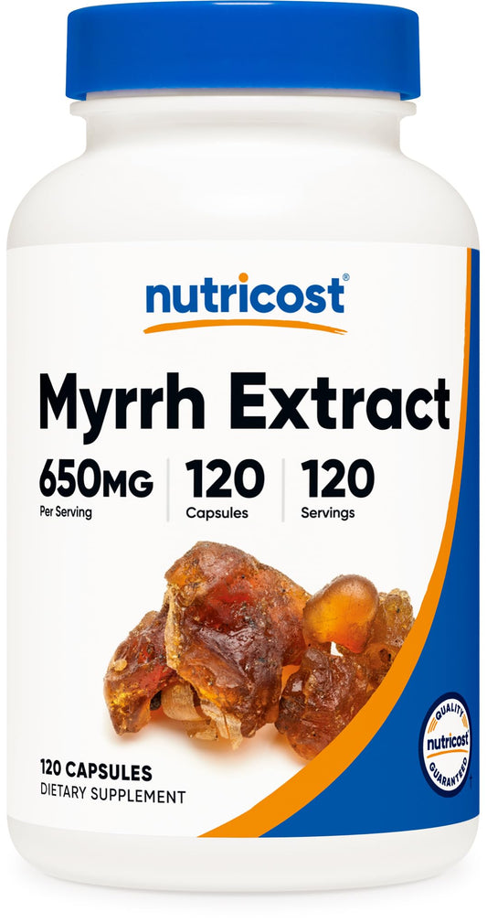 Nutricost Myrrh Extract Capsules 650 mg - 120 Count - Gluten Free, Vegetarian, Non-GMO BritishVita | Premium UK Vitamins & Wellness Supplements