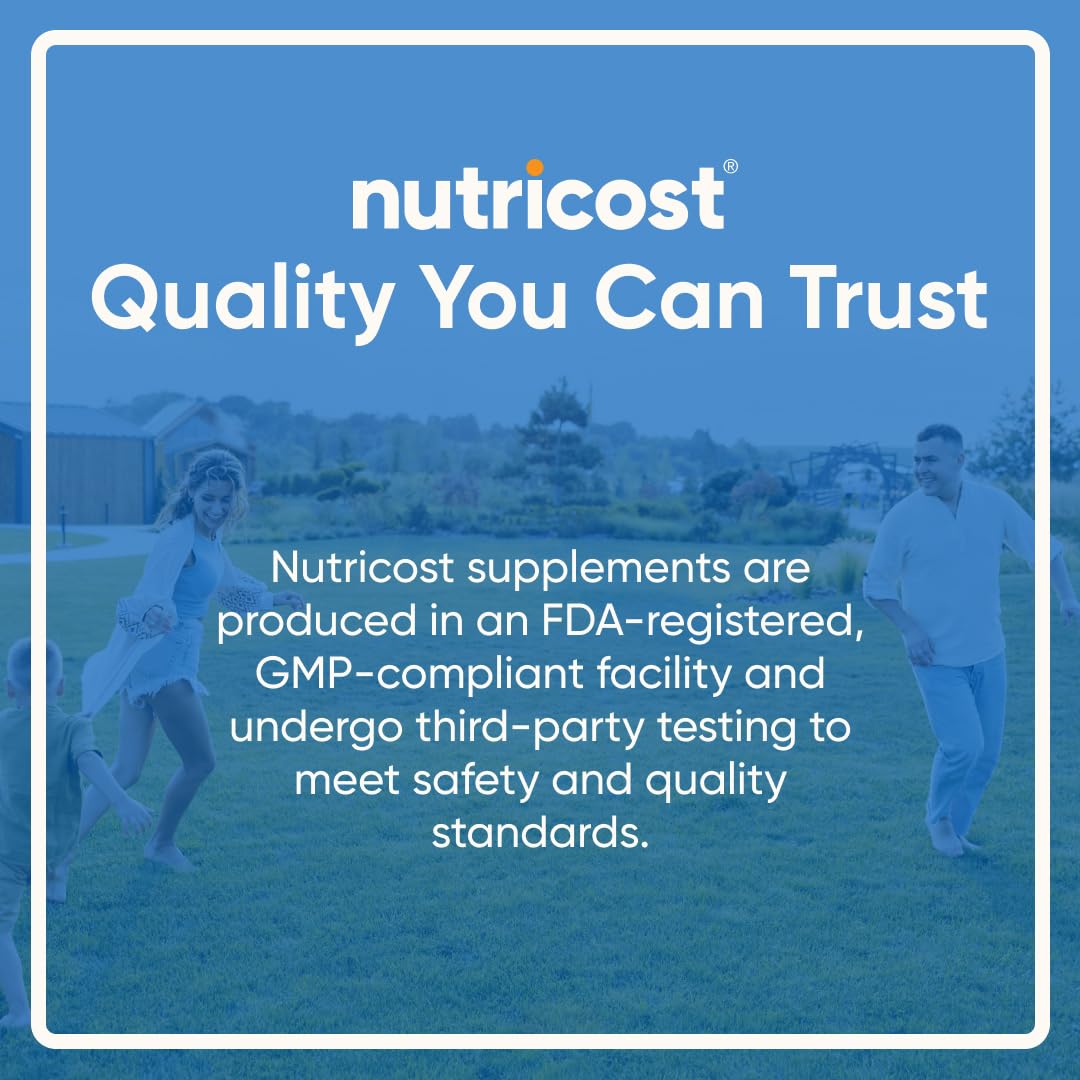 Nutricost N-Acetyl L-Cysteine (NAC) 600mg – 180 Capsules | Non-GMO, Gluten Free