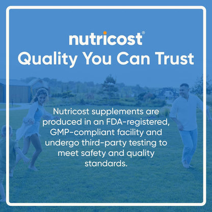 Nutricost N-Acetyl L-Cysteine (NAC) 600mg – 180 Capsules | Non-GMO, Gluten Free