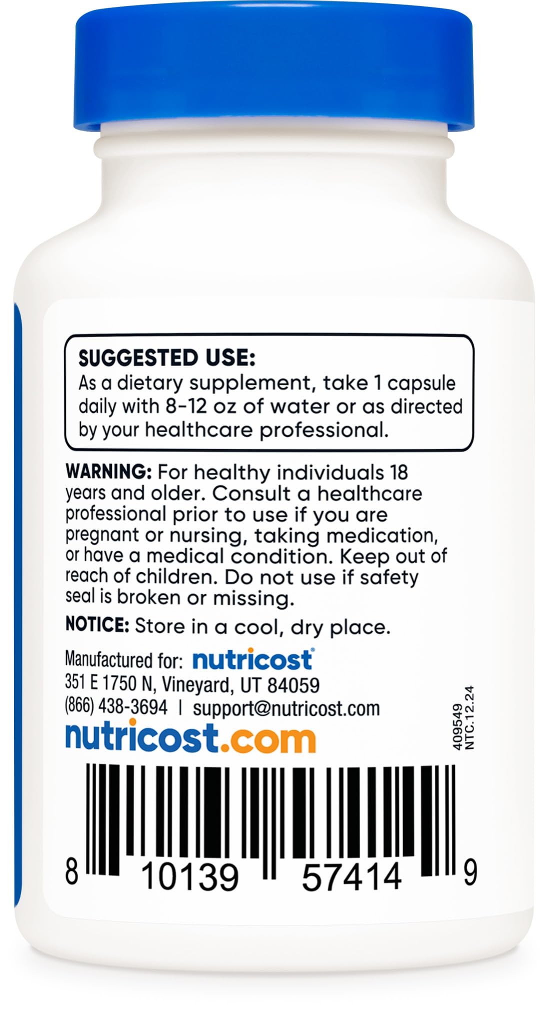Nutricost NAC 600mg - 30 Vegan Capsules | GMO Free, Gluten Free