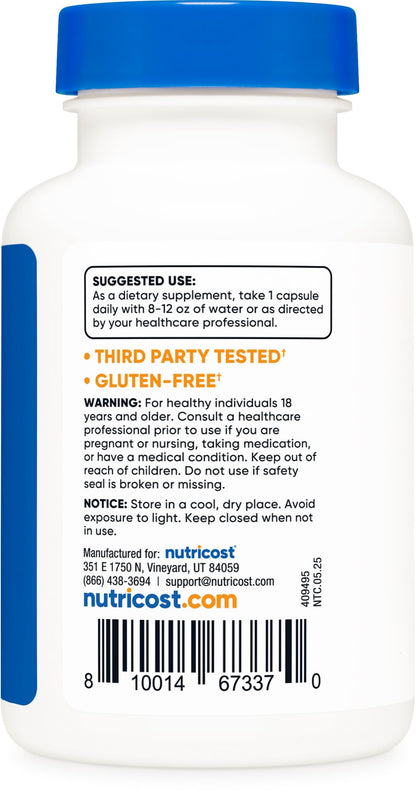 Nutricost Nattokinase 2,000 FU, 120 Capsules – Gluten Free, Non-GMO, Vegetarian Friendly