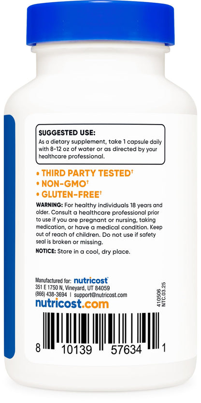 Nutricost Red Clover Blossoms – 5000 mg Equivalent, 120 Vegan Capsules