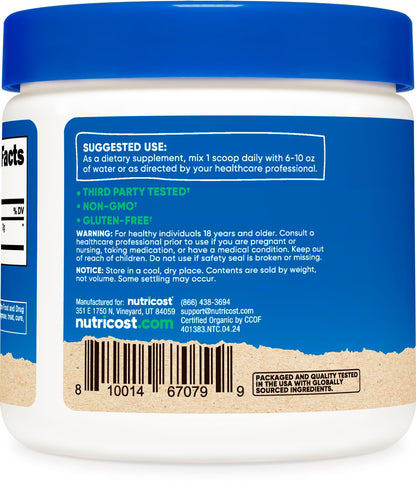 Nutricost Organic Cordyceps Powder 100 Grams | USDA Organic, Non-GMO, Gluten Free