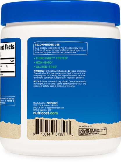 Nutricost Organic Saw Palmetto Powder 8oz | USDA Organic & Gluten Free