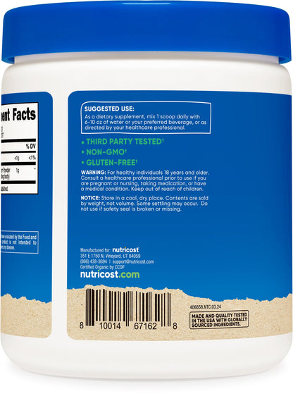 Nutricost Organic Shiitake Mushroom Powder 8oz – 100% Organic, Gluten Free, Non-GMO