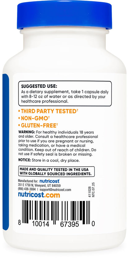 Nutricost Passion Flower Extract 1,500mg | 120 Capsules | Gluten Free, Non-GMO, Vegetarian