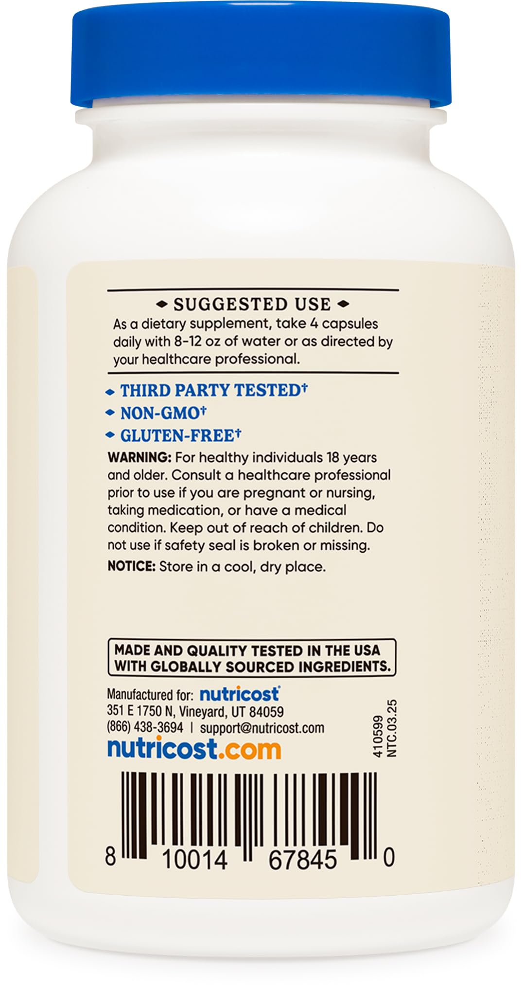 Nutricost Grass-Fed Beef Liver Capsules 3000mg | 120 Caps | Non-GMO, Gluten Free