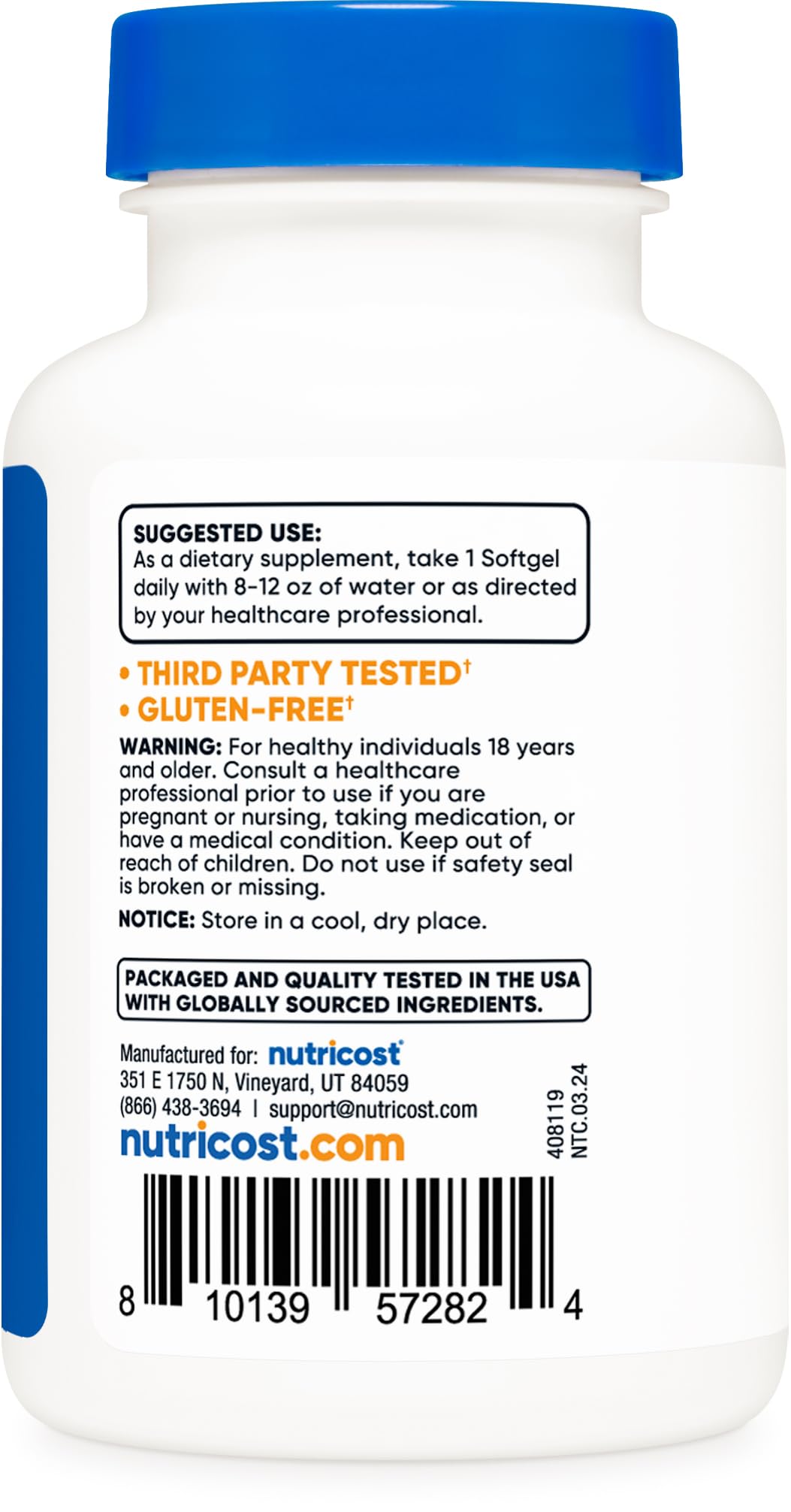 Nutricost Peppermint Oil Softgels (120 SFG) (50 MG) - Gluten Free, Third-Party Tested, GMO Free