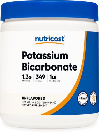 Nutricost Potassium Bicarbonate Powder 1 LB – Gluten Free, Non-GMO