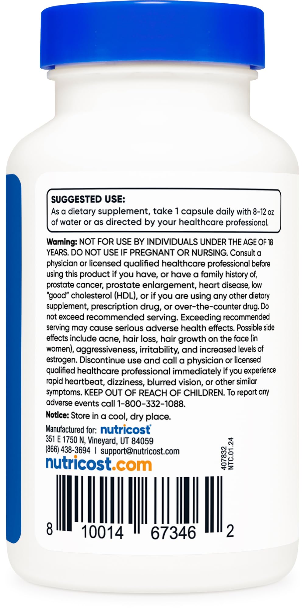 Nutricost Pregnenolone 10mg - 120 Capsules (Pack of 2) | Non-GMO, Gluten Free, Vegetarian