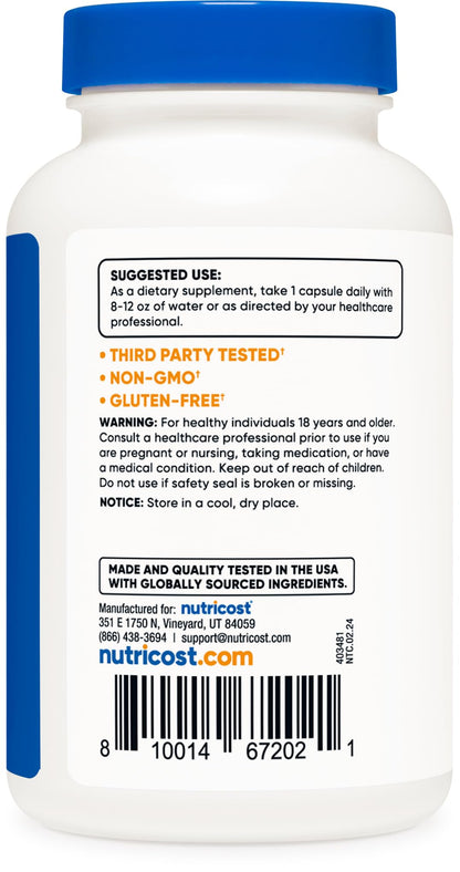 Nutricost Pterostilbene 100mg - 120 Capsules | Non-GMO, Gluten Free