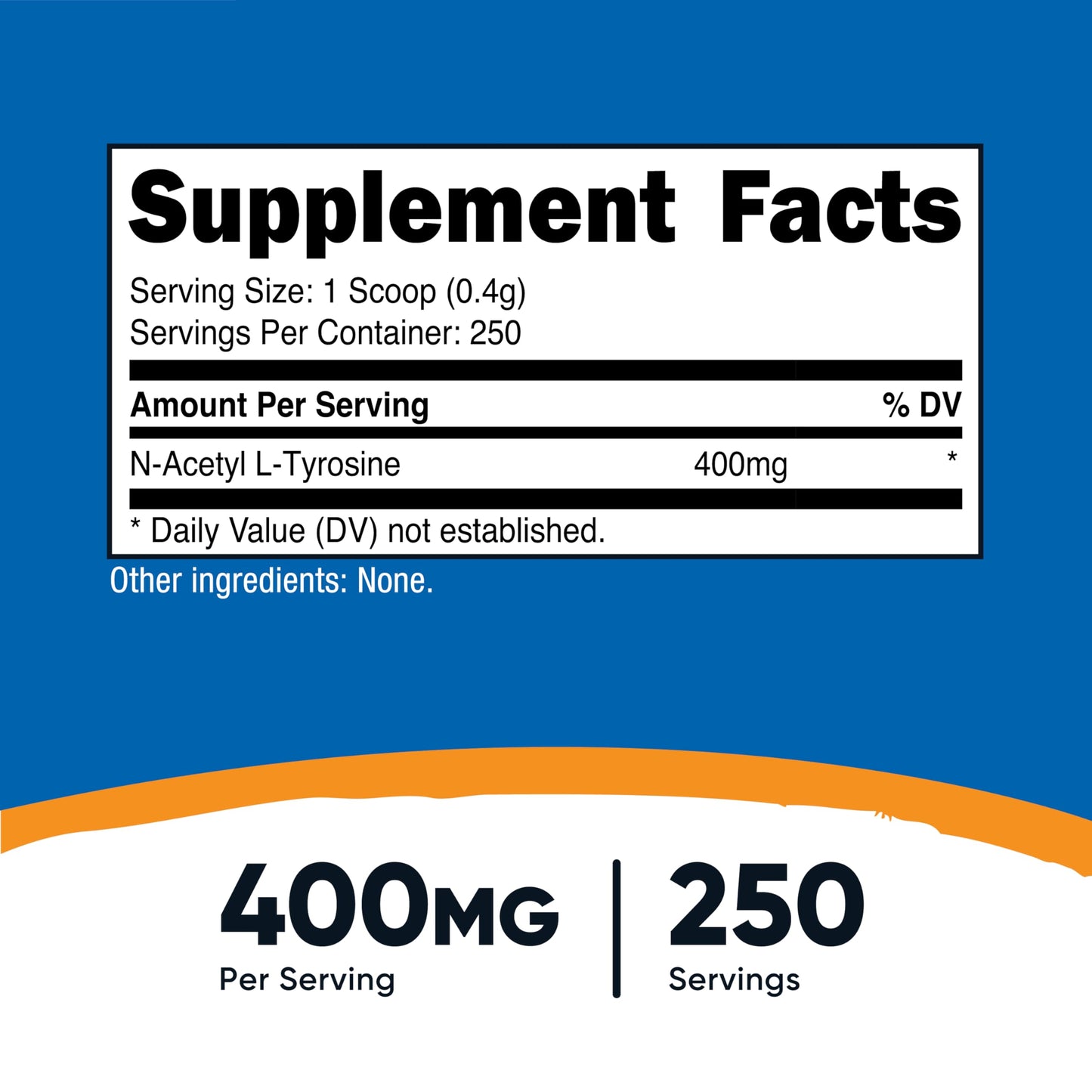 Nutricost Pure N-Acetyl L-Tyrosine (NALT) Powder – 100 Grams