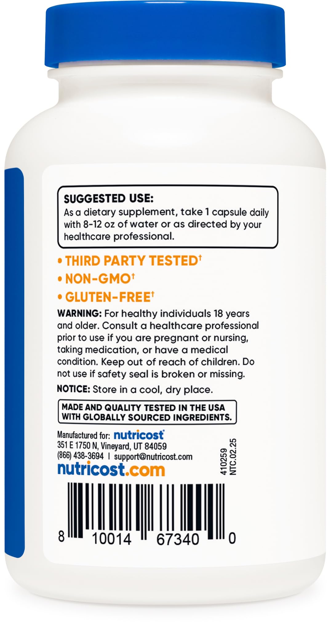 Nutricost Pygeum Extract 5000mg - 120 Veggie Capsules, Non-GMO, Gluten Free