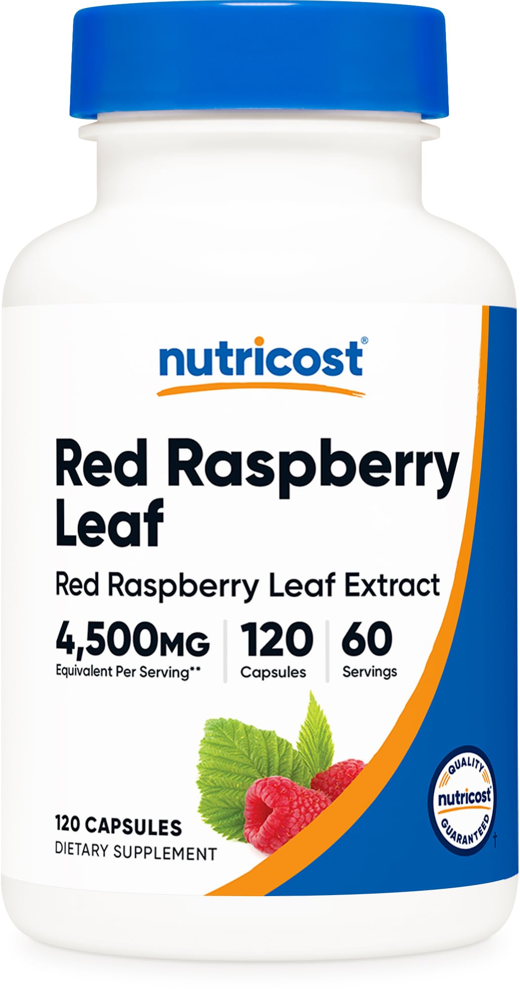 Nutricost Red Raspberry Leaf Extract (4500mg) 120 Capsules | Vegan Supplement