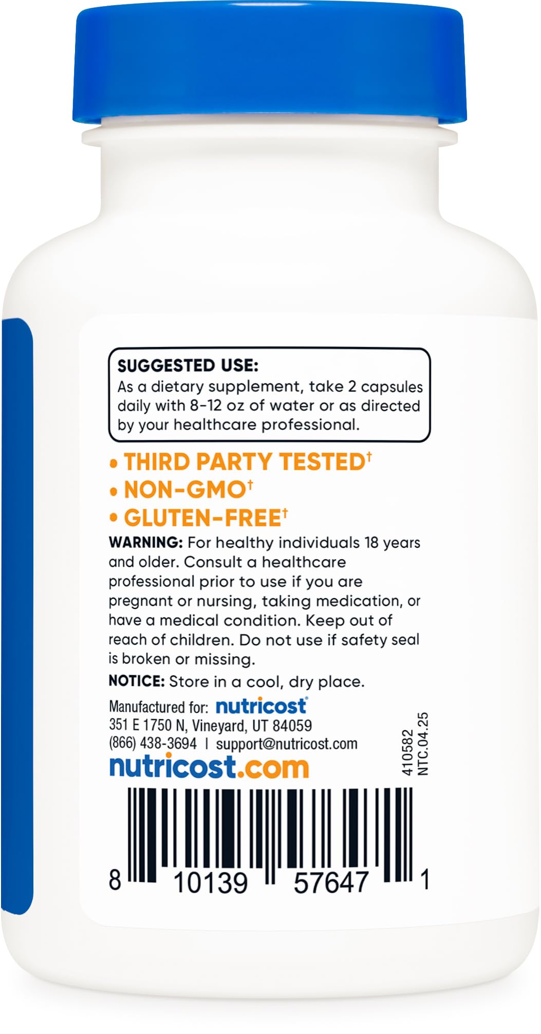 Nutricost Red Raspberry Leaf Extract (4500mg) 120 Capsules | Vegan Supplement