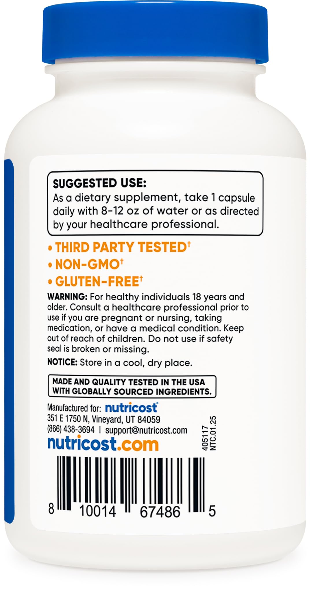 Nutricost Selenium 100mcg Supplement | 240 Capsules | Vegetarian, Gluten Free & Non-GMO