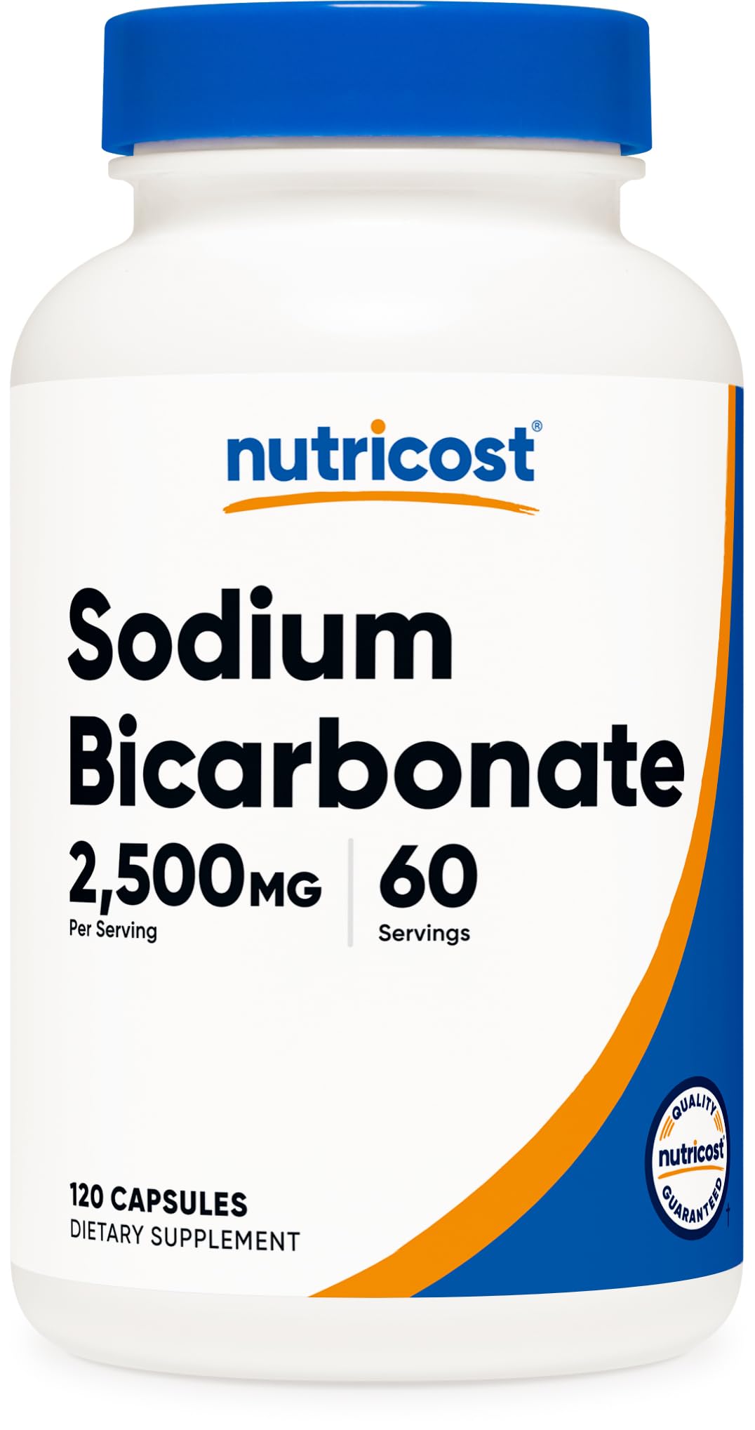 Nutricost Sodium Bicarbonate 2500mg - 120 Capsules | Vegan, Gluten-Free, GMO-Free