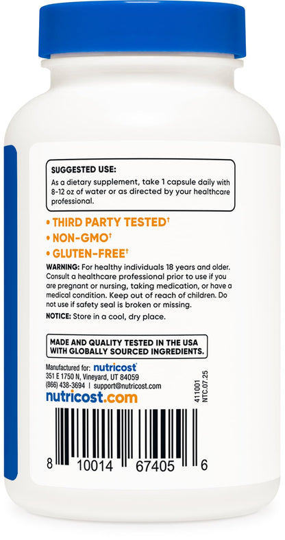 Nutricost Soy Isoflavones 150mg, 180 Veggie Capsules - Gluten Free, Non-GMO, Vegetarian Friendly