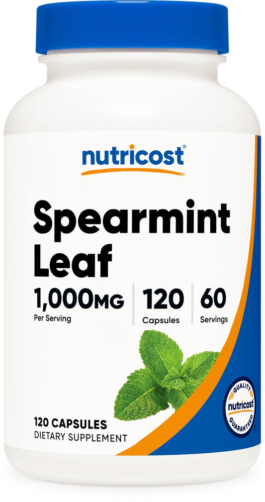 Nutricost Spearmint Leaf 1000mg – 120 Capsules | Spearmint Supplement | GMO-Free, Gluten-Free | 60 Servings BritishVita | Premium UK Vitamins & Wellness Supplements