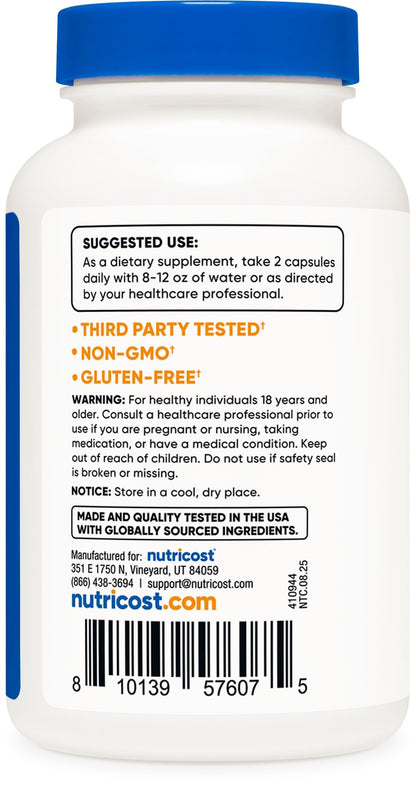Nutricost Spearmint Leaf 1000mg – 120 Capsules | Spearmint Supplement | GMO-Free, Gluten-Free | 60 Servings