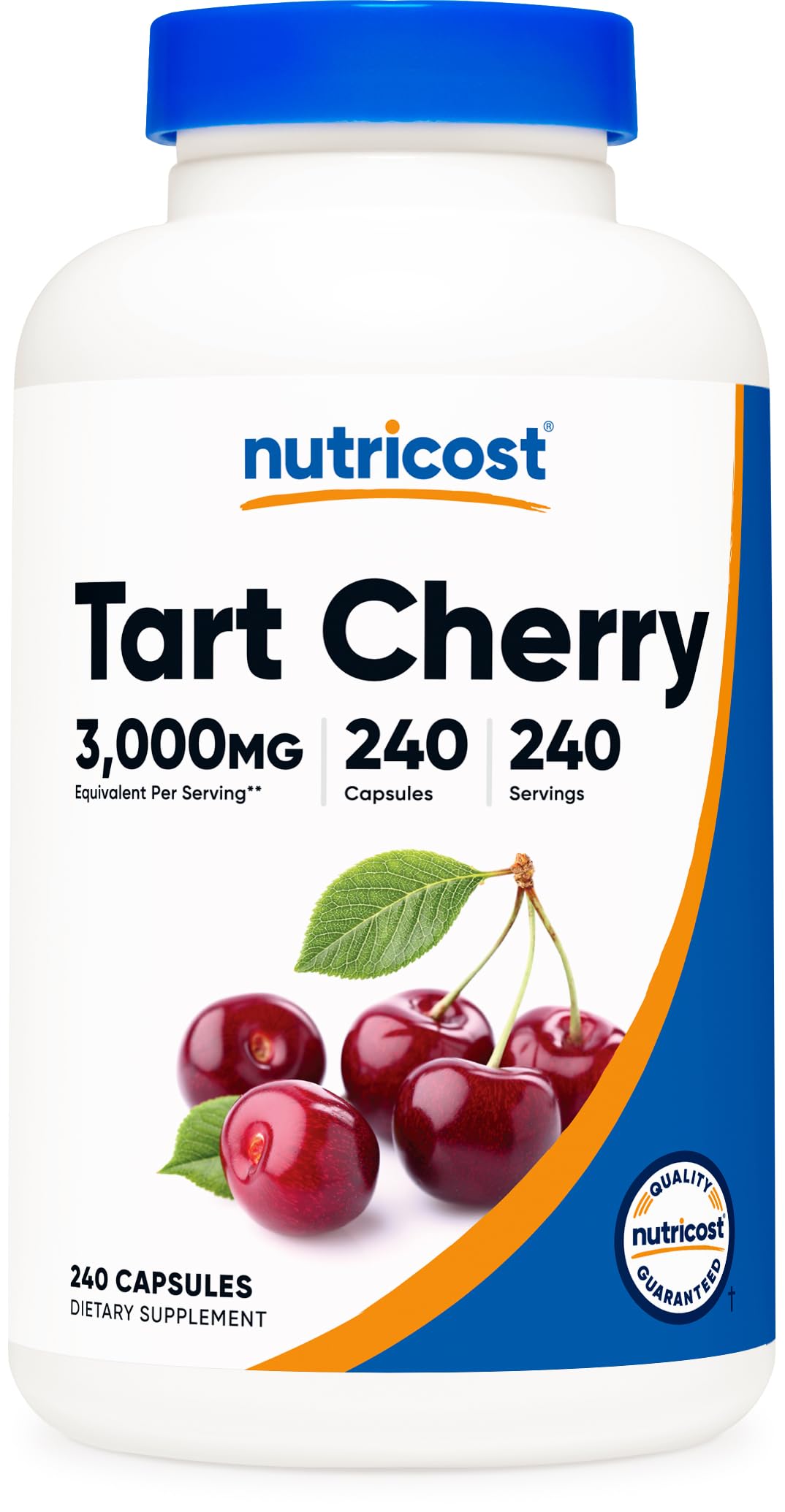 Nutricost Tart Cherry Extract 3000mg Equivalent - 240 Veg Capsules