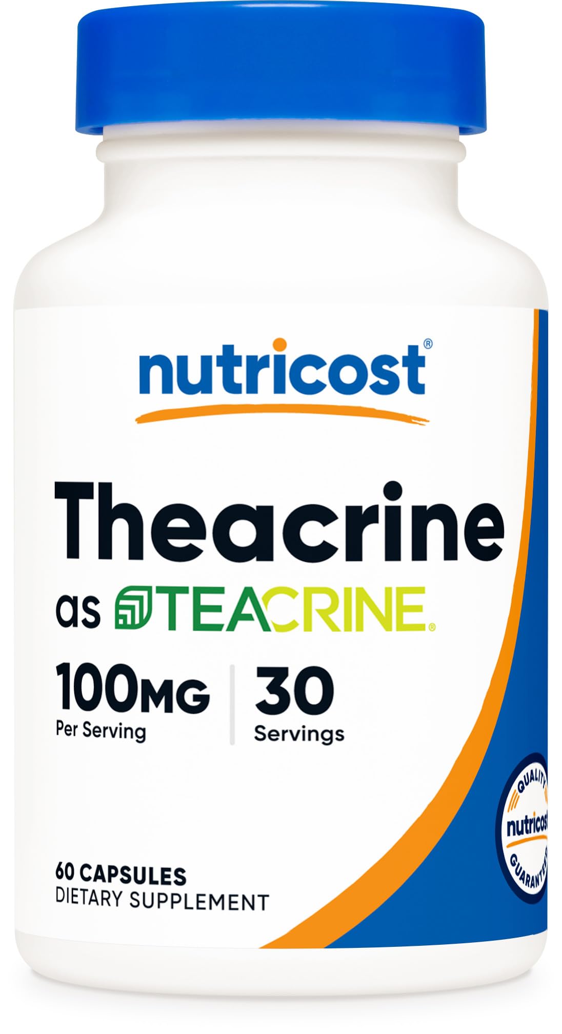 Nutricost Theacrine Teacrine 100 mg – 60 Capsules (30 Servings) | Vegan & GMO-Free
