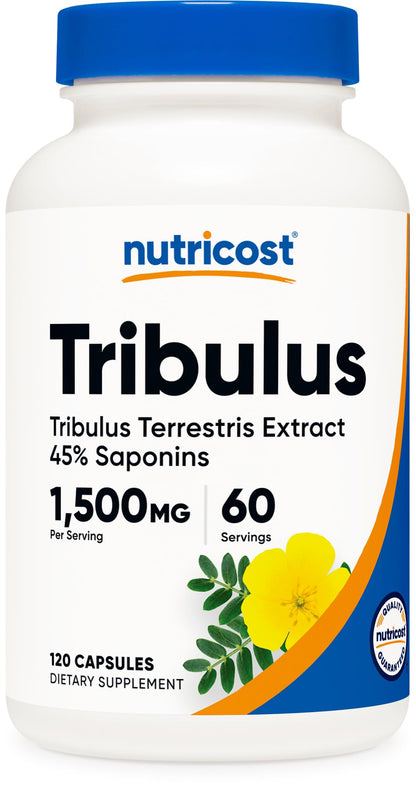 Nutricost Tribulus Terrestris Extract 1500mg - 120 Capsules | 60 Servings | Non-GMO & Gluten Free
