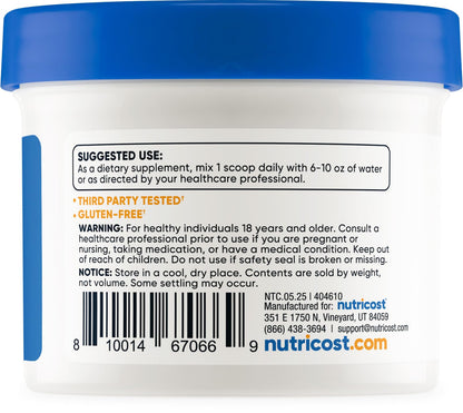 Nutricost Tudca Powder 25g – Tauroursodeoxycholic Acid | Gluten Free & Non-GMO