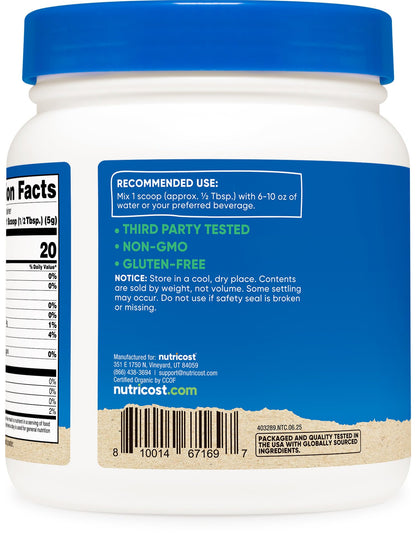Nutricost Organic Beet Root Powder 1 LB – Vegan, USDA Organic