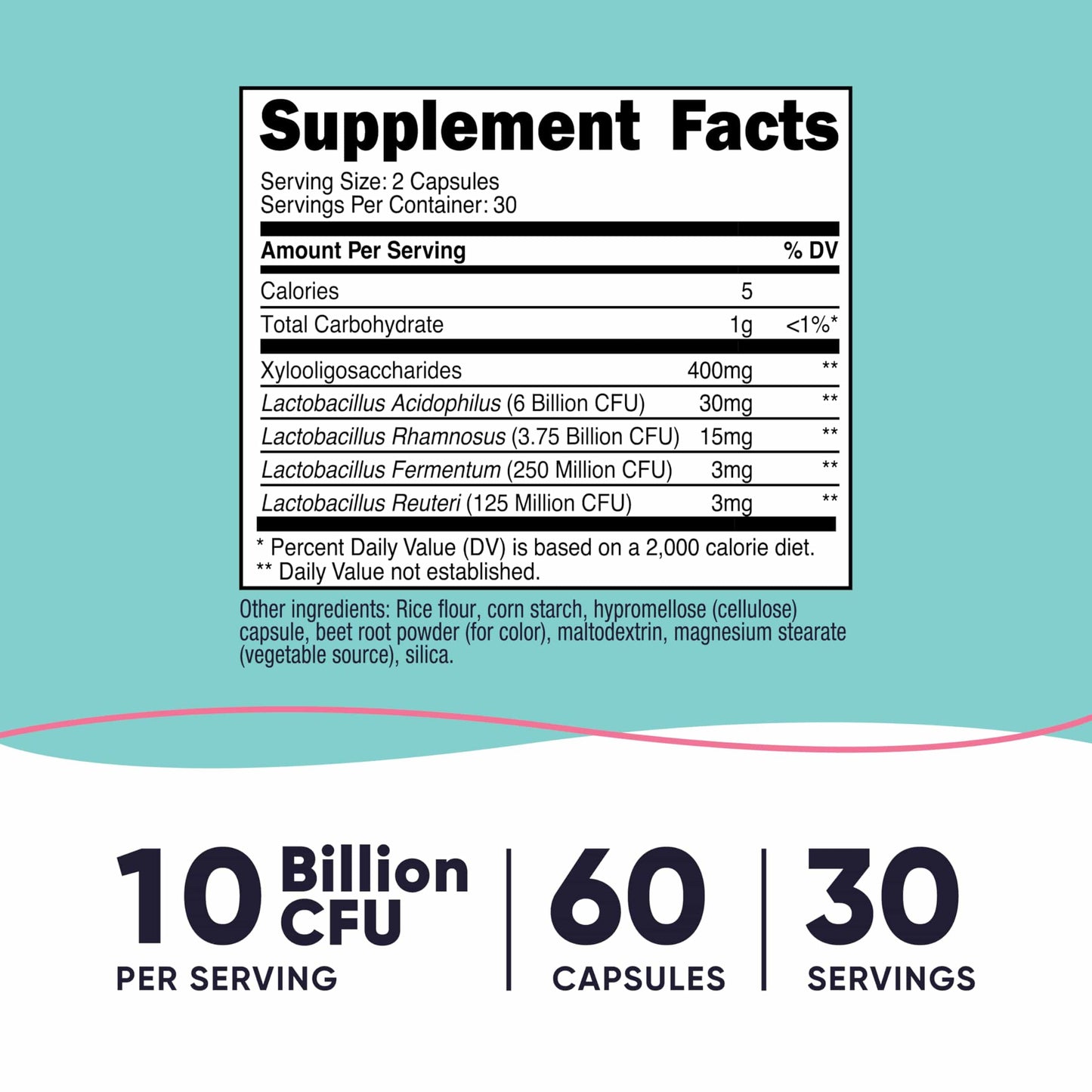 Nutricost Vaginal Probiotic for Women – 10B CFU, 60 Caps, GMO-Free, Gluten-Free