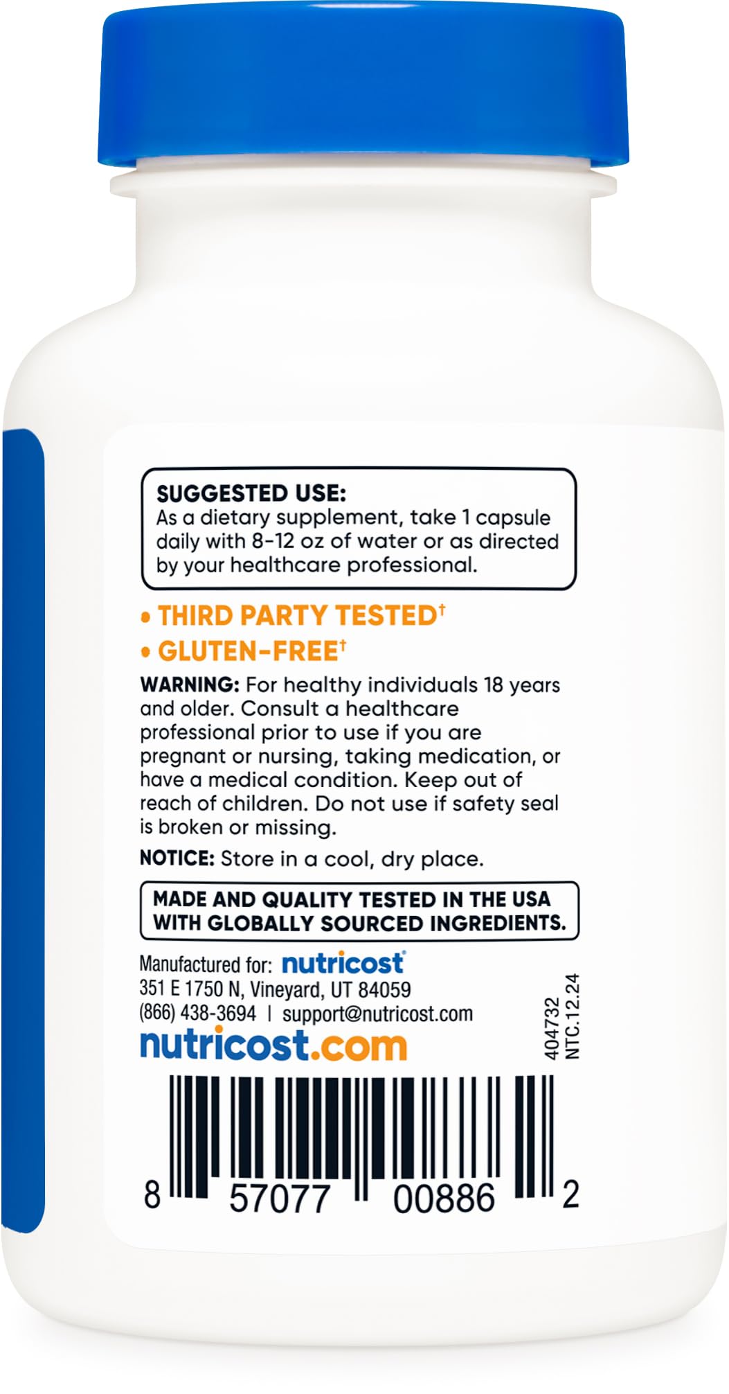 Nutricost Vitamin B2 (Riboflavin) 100mg | 120 Capsules - Gluten Free & Non-GMO (Pack of 2)
