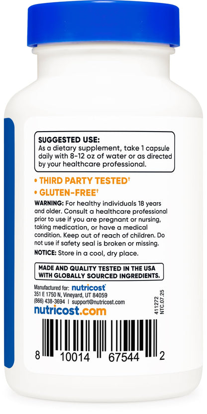 Nutricost Vitamin B2 (Riboflavin) 400mg, 120 Capsules - Gluten Free, Non-GMO